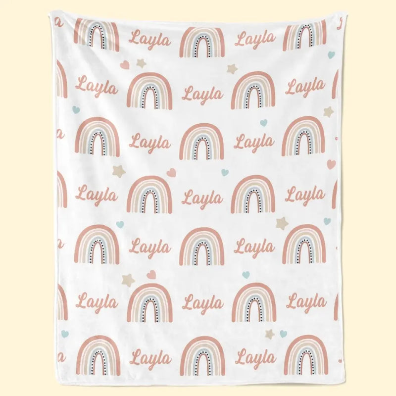 The Scent Of Baby Powder And Unconditional Love - Family Personalized Custom Blanket - Gift For Baby Kids, Newborn Baby