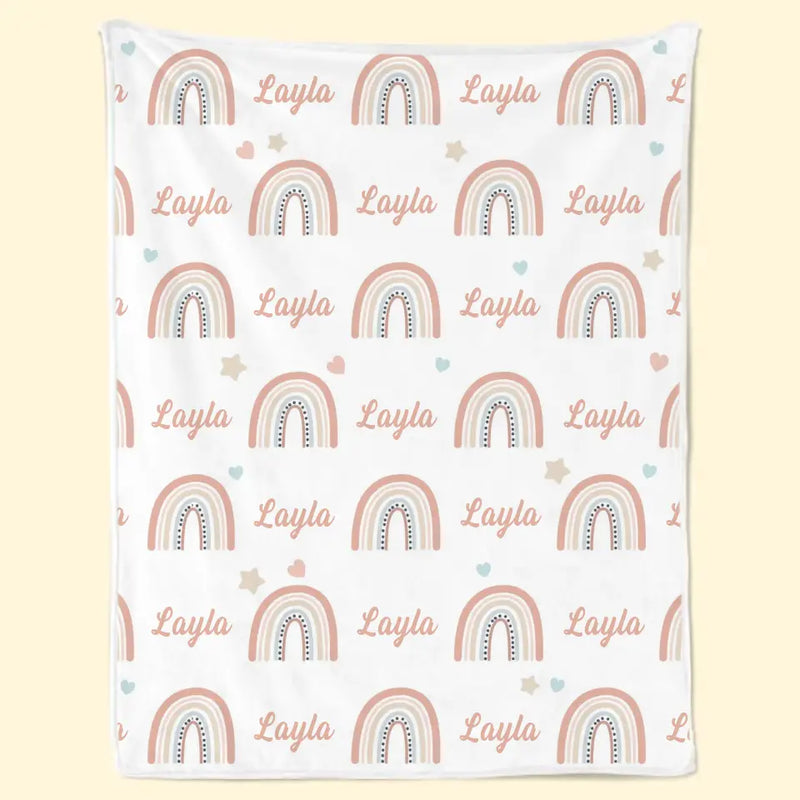 The Scent Of Baby Powder And Unconditional Love - Family Personalized Custom Blanket - Gift For Baby Kids, Newborn Baby