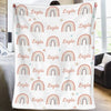 The Scent Of Baby Powder And Unconditional Love - Family Personalized Custom Blanket - Gift For Baby Kids, Newborn Baby