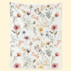 Shine And Bright Like A Flower - Family Personalized Custom Baby Blanket - Gift For Baby Kids, Newborn Baby