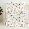Shine And Bright Like A Flower - Family Personalized Custom Baby Blanket - Gift For Baby Kids, Newborn Baby