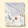 Shine And Bright Like A Flower - Family Personalized Custom Baby Blanket - Gift For Baby Kids, Newborn Baby