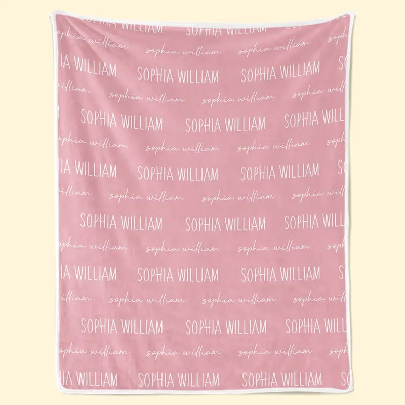 I Love You To The Moon And Back - Family Personalized Custom Baby Blanket - Gift For Baby Kids, Newborn Baby