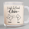 By Chance We Met, By Choice We Become Friends - Bestie Personalized Custom Glass Mug - Gift For Best Friends, BFF, Sisters