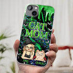 Witchy Vibes For Cat Mom This Halloween - Cat Personalized Custom Clear Phone Case - Halloween Gift For Pet Owners, Pet Lovers