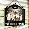 Creepy And Full Of Love, Our Family Halloween Rocks - Family Personalized Window Hanging Suncatcher - Halloween Gift For Family Members