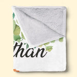 Custom Name Safari Animal Gifts for Kids - Personalized Blanket