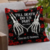 The Best Love Is Love That Lasts - Couple Personalized Custom Pillow - Halloween Gift For Husband Wife, Anniversary