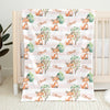 What Does The Fox Say - Family Personalized Custom Baby Blanket - Gift For Baby Kids, Newborn Baby
