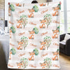 What Does The Fox Say - Family Personalized Custom Baby Blanket - Gift For Baby Kids, Newborn Baby