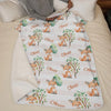What Does The Fox Say - Family Personalized Custom Baby Blanket - Gift For Baby Kids, Newborn Baby