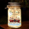 Family Is The True Gift Of Christmas - Family Personalized Custom Mason Jar Light - Christmas Gift For Family Members