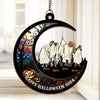 Halloween Brings Us Together For Fun And Laughter - Family Personalized Window Hanging Suncatcher - Halloween Gift For Family Members