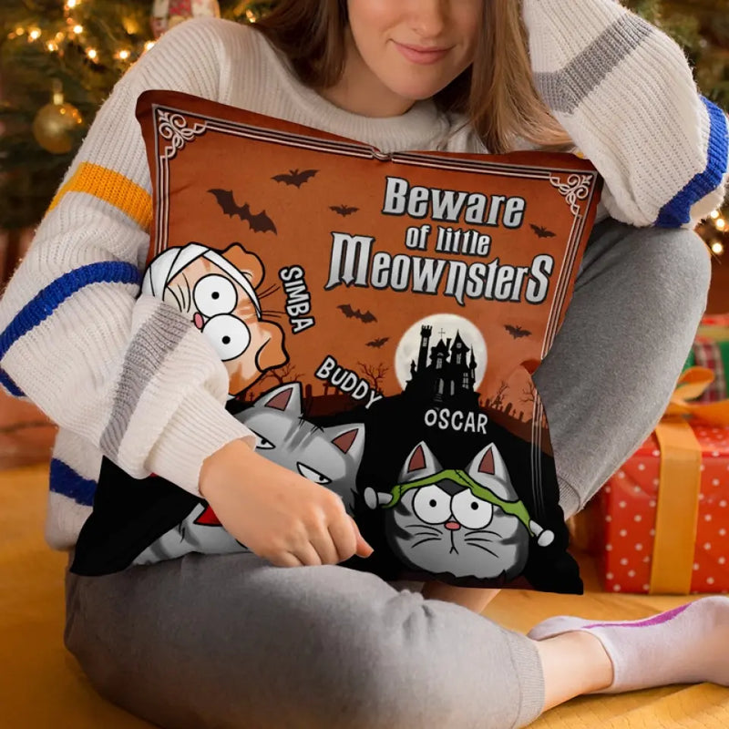 You Better Know Who Rule The House - Cat Personalized Custom Pillow - Halloween Gift For Pet Owners, Pet Lovers