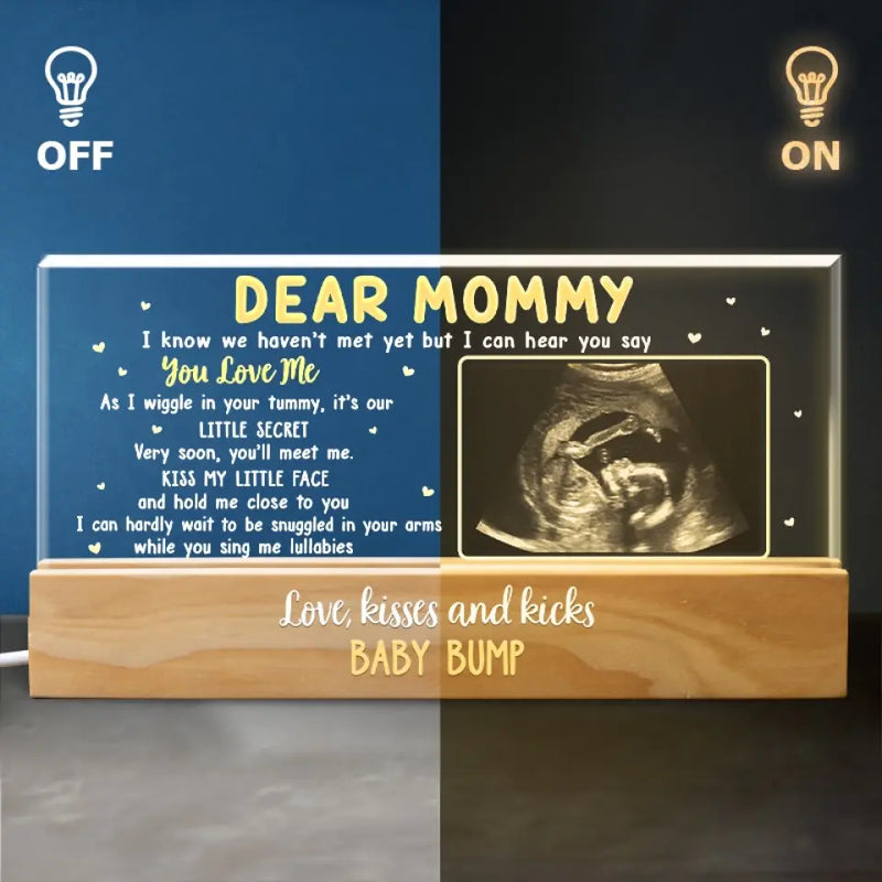 Custom Photo Happiness Is Born At Our Home - Family Personalized Custom Acrylic Letters 3D LED Night Light - Gift For Baby Kids, Newborn Baby
