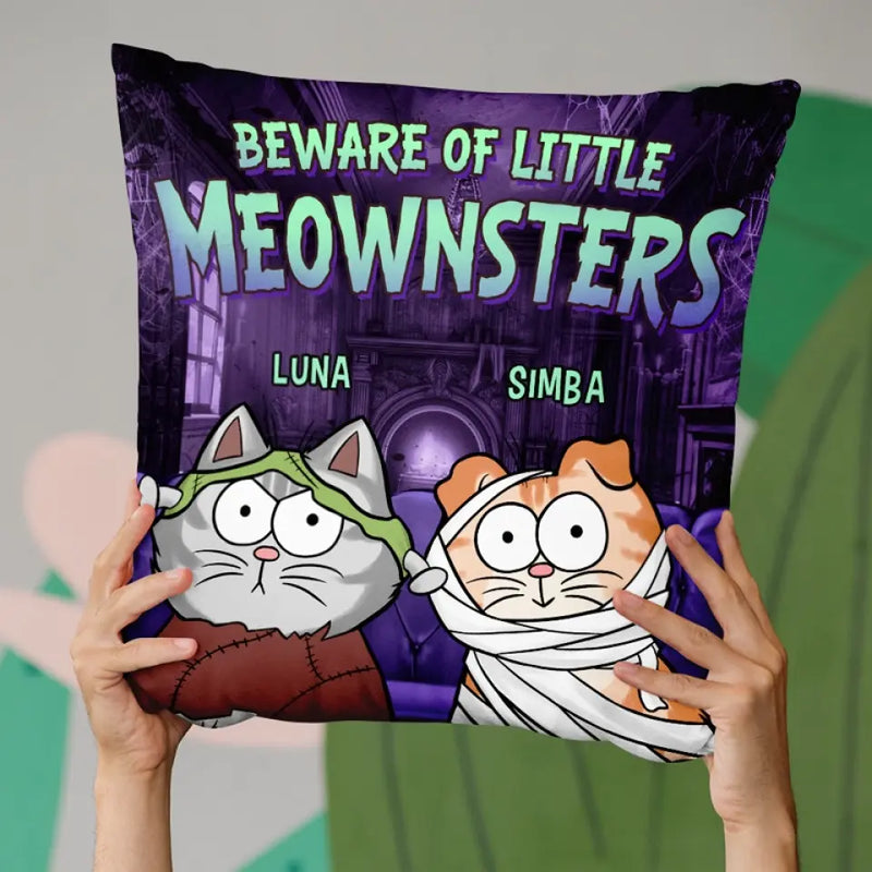 We Rule The House - Cat Personalized Custom Pillow - Halloween Gift For Pet Owners, Pet Lovers