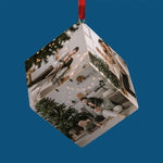 Custom Photo Happy Family - Family Personalized Custom Wooden Cube Ornament - Christmas Gift For Family Members