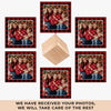 Custom Photo It's The Most Beautiful Time Of The Year - Family Personalized Custom Wooden Cube Ornament - Christmas Gift For Family Members