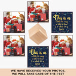 Custom Photo Christmas Family Gifts - Personalized Cube Ornament