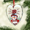 Grandma, Your Love Has Shaped Me In Lasting Ways - Family Personalized Custom Heart Glass Ornament - Christmas Gift For Mom, Grandma