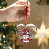 Grandma, Your Love Has Shaped Me In Lasting Ways - Family Personalized Custom Heart Glass Ornament - Christmas Gift For Mom, Grandma