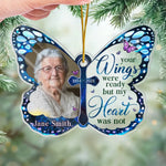 Custom Photo Butterfly Memorial Gifts - Personalized Ornament