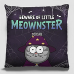 These Moewnsters Don't Fight, They Judge - Cat Personalized Custom Pillow - Halloween Gift For Pet Owners, Pet Lovers