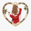 Merry Christmas, My Sweetheart - Couple Personalized Custom Ornament - Wood Custom Shaped - Christmas Gift For Husband Wife, Anniversary
