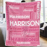 I Am Loved - Family Personalized Custom Baby Blanket - Gift For Baby Kids, Newborn Baby
