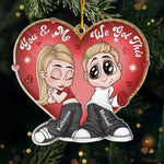 We Believe In Love - Couple Personalized Custom Ornament - Acrylic Custom Shaped - Christmas Gift For Husband Wife, Anniversary