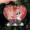 We Believe In Love - Couple Personalized Custom Ornament - Acrylic Custom Shaped - Christmas Gift For Husband Wife, Anniversary