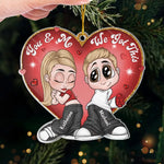 We Believe In Love - Couple Personalized Custom Ornament - Acrylic Custom Shaped - Christmas Gift For Husband Wife, Anniversary