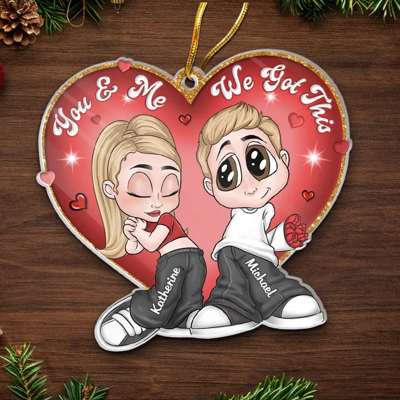 We Believe In Love - Couple Personalized Custom Ornament - Acrylic Custom Shaped - Christmas Gift For Husband Wife, Anniversary