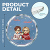 Besties Are The Brightest Blooms - Bestie Personalized Custom Circle Glass Ornament - Christmas Gift For Best Friends, BFF, Sisters