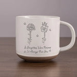 Love Is The Flower You’ve Got To Let Grow - Family Personalized Custom Pottery Mug - Gift For Mom, Daughter