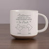 The Love Between Mother And Daughter Knows No Distance - Family Personalized Custom Pottery Mug - Gift For Mom, Daughter