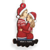 With You Every Moment Is A Treasure Worth Remembering - Couple Personalized Custom Ornament - Wood Custom Shaped - Christmas Gift For Husband Wife, Anniversary