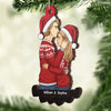 With You Every Moment Is A Treasure Worth Remembering - Couple Personalized Custom Ornament - Wood Custom Shaped - Christmas Gift For Husband Wife, Anniversary