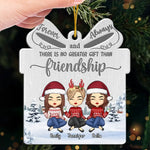 Custom Name Christmas Friendship Gifts for Women - Personalized Metal Ornament