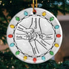 Mom, You Make Every Christmas Magical - Family Personalized Custom 3D Inflated Effect Printed Ornament - Ceramic Round Shaped - Christmas Gift For Mom, Grandma