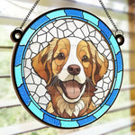 Custom Photo My Little Dog - Memorial Personalized Window Hanging Suncatcher - Sympathy Gift For Pet Owners, Pet Lovers