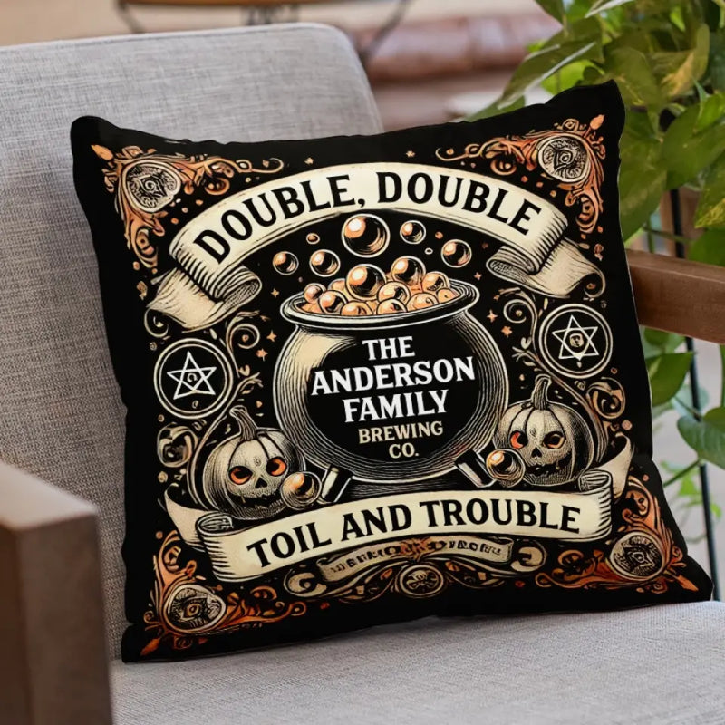 We'll See You At The Witching Hour - Family Personalized Custom Pillow - Halloween Gift For Family Members