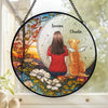 A Whole Lot Of Love - Memorial Personalized Custom Stained Glass Window Hanging Suncatcher - Sympathy Gift For Pet Owners, Pet Lovers