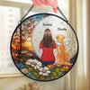 A Whole Lot Of Love - Memorial Personalized Custom Stained Glass Window Hanging Suncatcher - Sympathy Gift For Pet Owners, Pet Lovers
