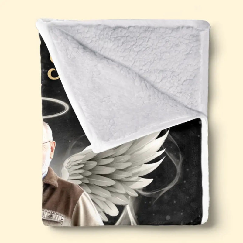 Custom Photo Some Memories Are Created With Hugs - Memorial Personalized Custom Blanket - Sympathy Gift For Family Members