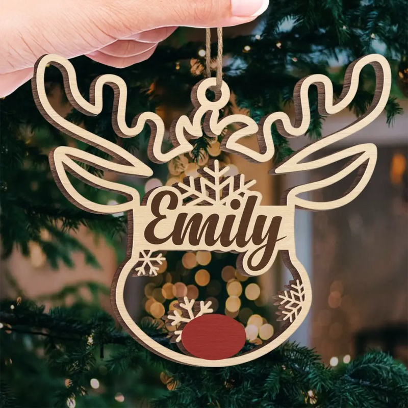 Love The Giver More Than The Gift - Family Personalized Custom Ornament - Wood Custom Shaped - Christmas Gift For Family Members