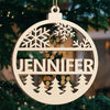 My Family Loves Christmas - Family Personalized Custom Ornament - Wood Custom Shaped - Christmas Gift For Family Members