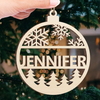 My Family Loves Christmas - Family Personalized Custom Ornament - Wood Custom Shaped - Christmas Gift For Family Members