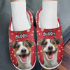 Custom Photo Unleash The Joy - Dog & Cat Personalized Custom Fluffy Slippers - Christmas Gift For Pet Owners, Pet Lovers