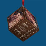 Custom Photo You And Me - Couple Personalized Custom Wooden Cube Ornament - Christmas Gift For Husband Wife, Anniversary